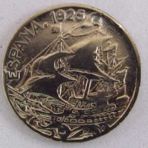 MONEDA DE 25 CENTIMOS.AÑO 1925 ALFONSO XIII. NIQUEL.