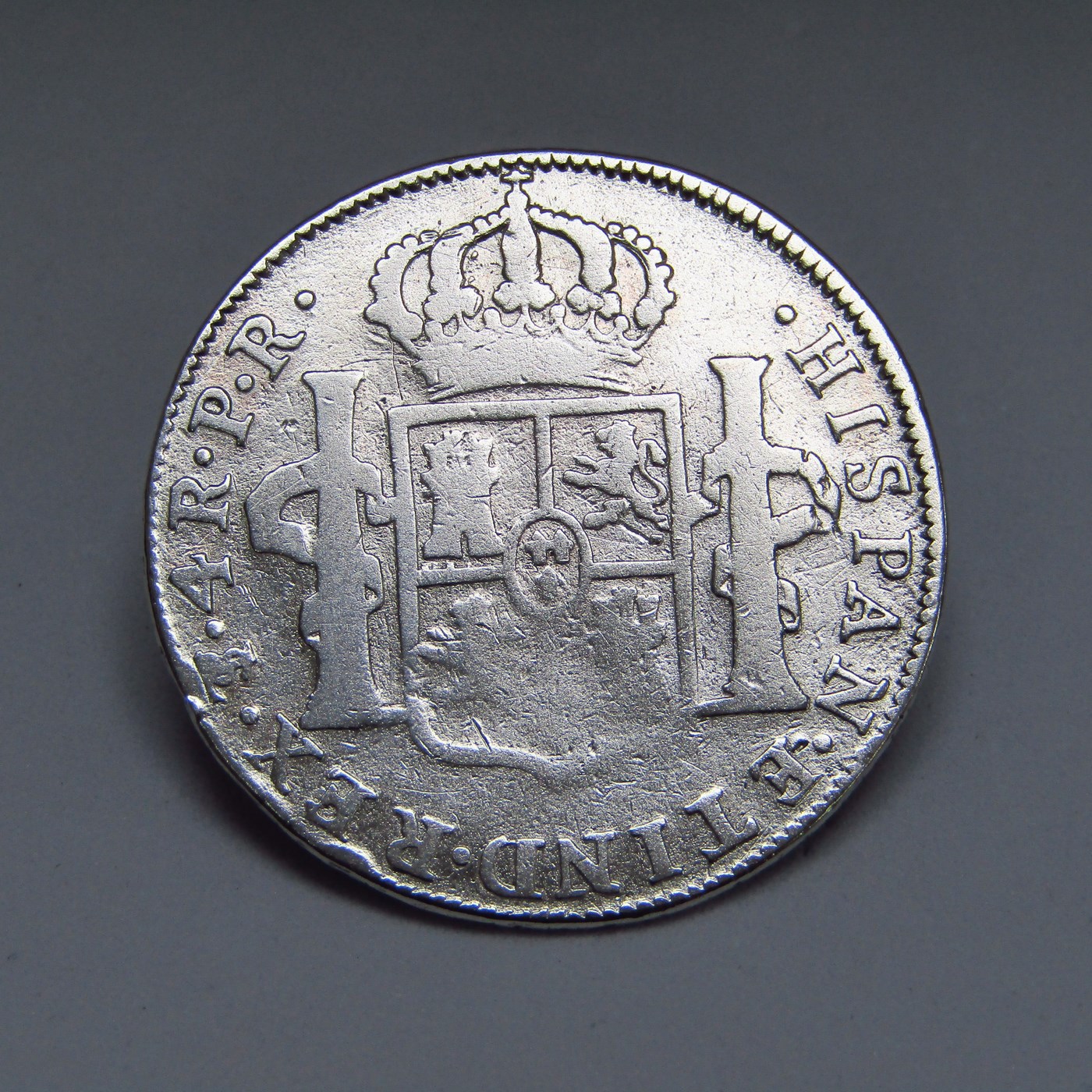 Moneda de 4 reales de PLATA. CARLOS III. Año 1781. POTOSI. P.R.