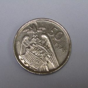 Moneda de 50 pesetas.Año 1957.UNA LIBRE GRANDE.