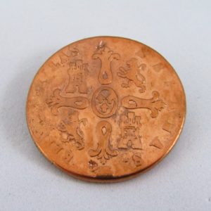 Moneda de ocho maravedies. 1846 ISABELII.COBRE.B.C.