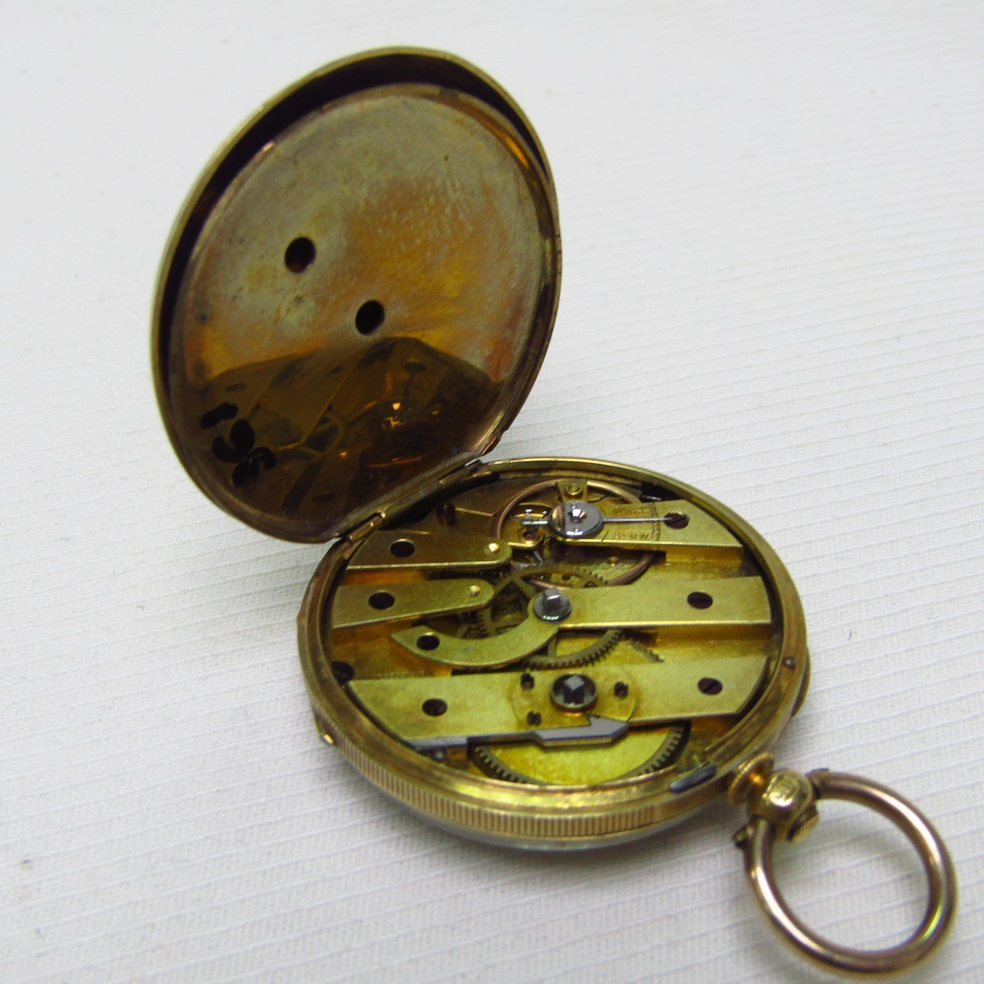 MOULINIER (Geneve). Reloj de Bolsillo-Colgar, Lepine. Ca. 1900. MOULINIER (Geneve). Reloj de Bolsillo-Colgar, Lepine. Ca. 1900.