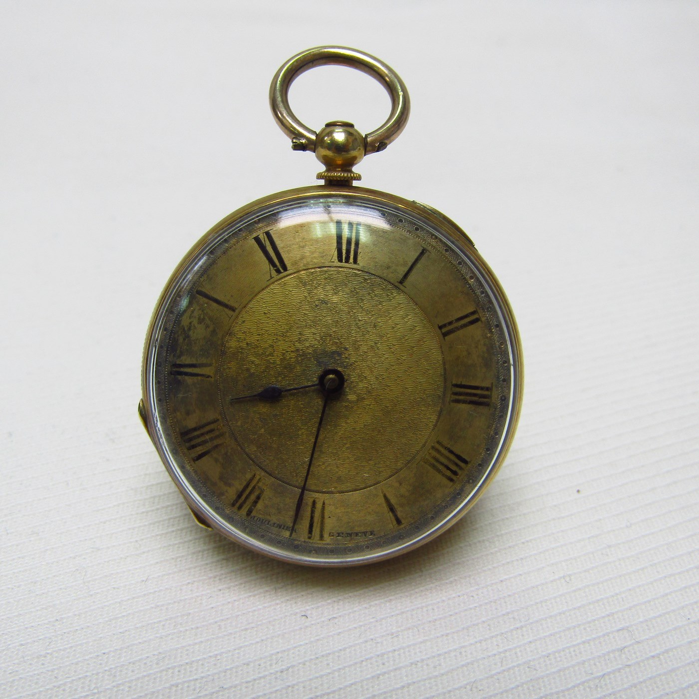 MOULINIER (Geneve). Pocket Watch-Hang, Lepine. Ca. 1900.