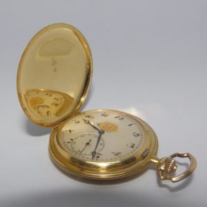 MOVADO. Reloj de Bolsillo para caballero, saboneta y remontoir. Suiza, Ca. 1910.