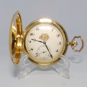 MOVADO. Reloj de Bolsillo para caballero, saboneta y remontoir. Suiza, Ca. 1910.