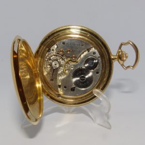 MOVADO. Reloj de Bolsillo para caballero, saboneta y remontoir. Suiza, Ca. 1910.