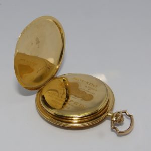MOVADO. Reloj de Bolsillo para caballero, saboneta y remontoir. Suiza, Ca. 1910.