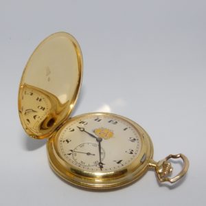 MOVADO. Reloj de Bolsillo para caballero, saboneta y remontoir. Suiza, Ca. 1910.