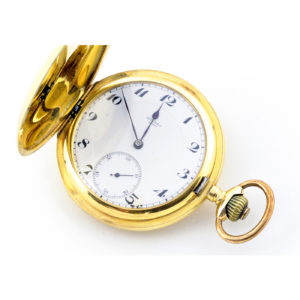 Movado. Reloj de Bolsillo saboneta. Circa, 1900.