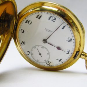 Movado. Reloj de Bolsillo saboneta. Circa, 1900.