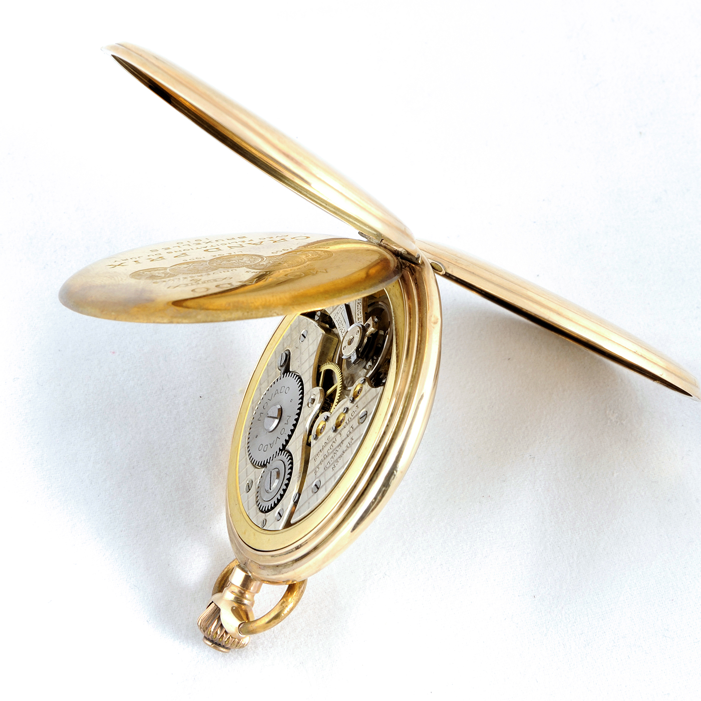 Movado. Reloj de Bolsillo, saboneta y remontoir. Ca. 1910 Movado. Reloj de Bolsillo, saboneta y remontoir. Ca. 1910