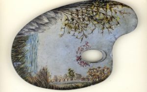 OLEO SOBRE PALETA DE PINTOR