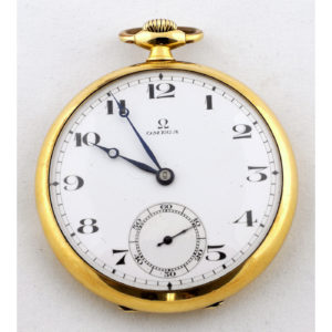 OMEGA. Reloj de bolsillo para caballero, lepine y remontoir. Año 1929