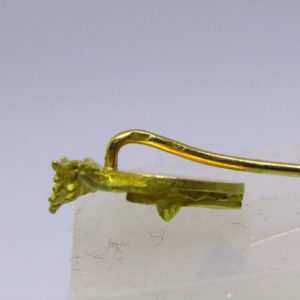 Pareja de Alfileres en Oro de 18k con Escudo de Aviación Civil. 5,45 gr.