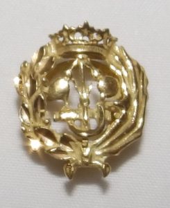 Pareja de Broches de Solapa en Oro 18k, con Escudo de Ingenieros Técnicos Industriales