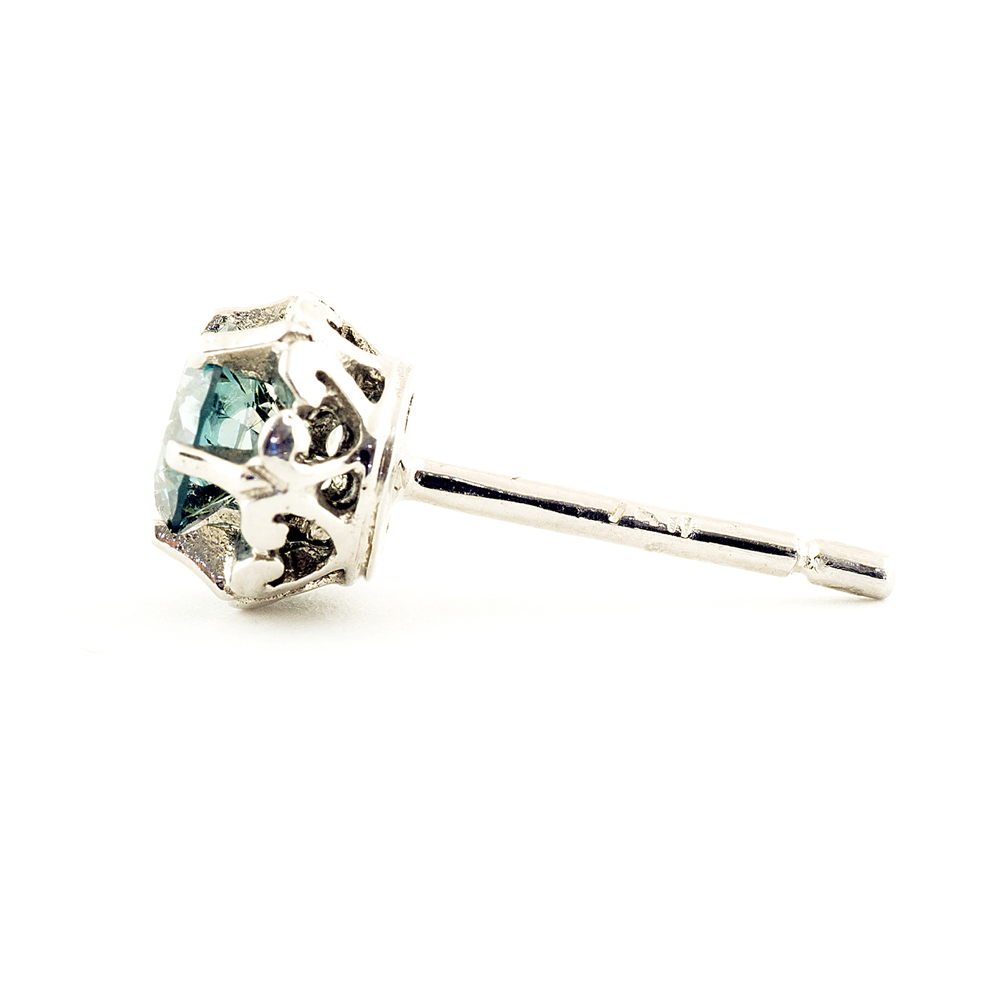 Pendientes dormilona brillantes azul claro Pendientes dormilona brillantes azul claro