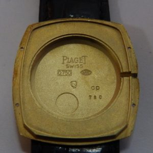 Piaget. Reloj de Pulsera para caballero.Esfera negra. Ca. 1957