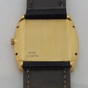 Piaget. Reloj de Pulsera para caballero.Esfera negra. Ca. 1957