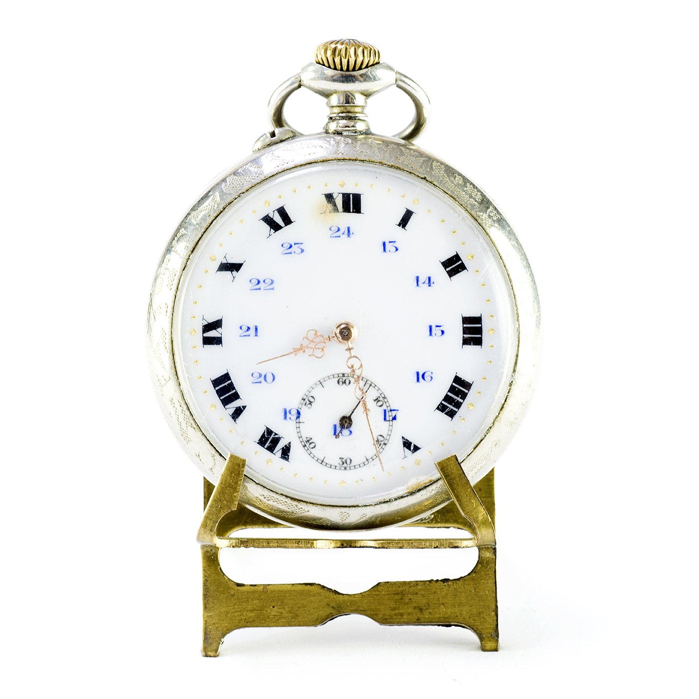 PIERRE & ETIENNE FRAINIER. Reloj de bolsillo, lepine y remontoir. Morteau, Francia, ca. 1900