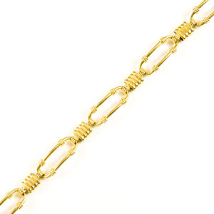 Pulsera de Oro con eslabones ovalados. 18k.