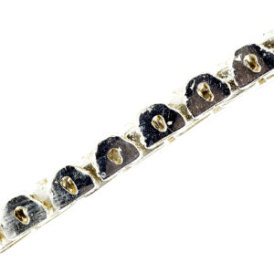 Pulsera en Oro Blanco, articulada, con 99 Diamantes Naturales talla Brillante de 3,99 ct. (I-L/SI1). 36,44 gr.