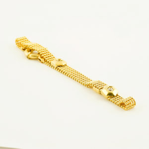 Pulsera en Oro de 18k. con circonitas.