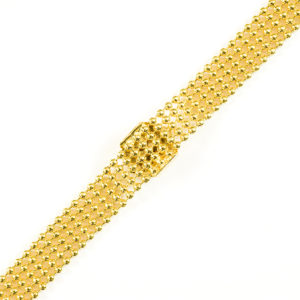 Pulsera en Oro de 18k. con circonitas.