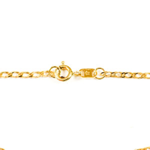 Pulsera mano-dedo en Oro de 18k. y circonitas.