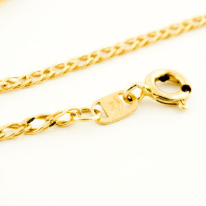 Pulsera mano-dedo en Oro de 18k. y circonitas.
