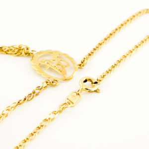Pulsera mano-dedo en Oro de 18k. y circonitas.