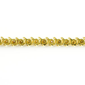 Pulsera Riviere, en Oro con 44 Diamantes talla Brillante de 2,42 ct. Color,L-M. Pureza:SI1-SI2