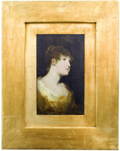 RAMIRO LORENZALE ROGENT. Óleo sobre tabla.