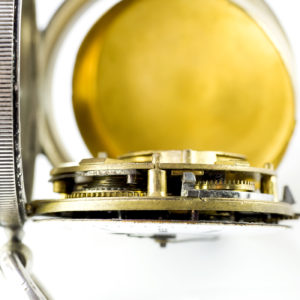 REFRANCHE A LA MOTHE, ST. HERAYE. Reloj de Bolsillo, lepine, Verge Fusee (Catalino), Francia, Ca. 1800