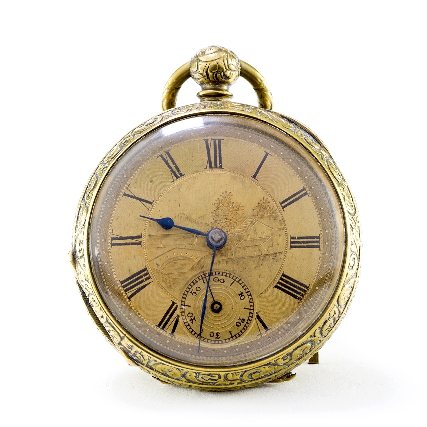 Reloj Alemán de Bolsillo, lepine. Alemania, ca. 1890.