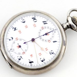 Reloj-Cronómetro Suizo, Lepine y remontoir. Suiza, ca. 1890.