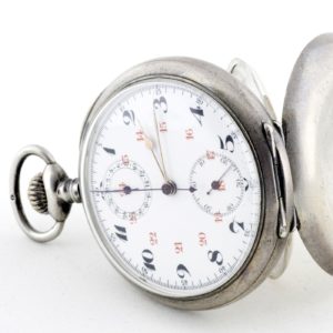 Reloj-Cronómetro Suizo, Lepine y remontoir. Suiza, ca. 1890.