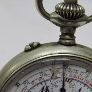 Reloj-Cronómetro Suizo, Lepine y remontoir. Suiza, ca. 1900.