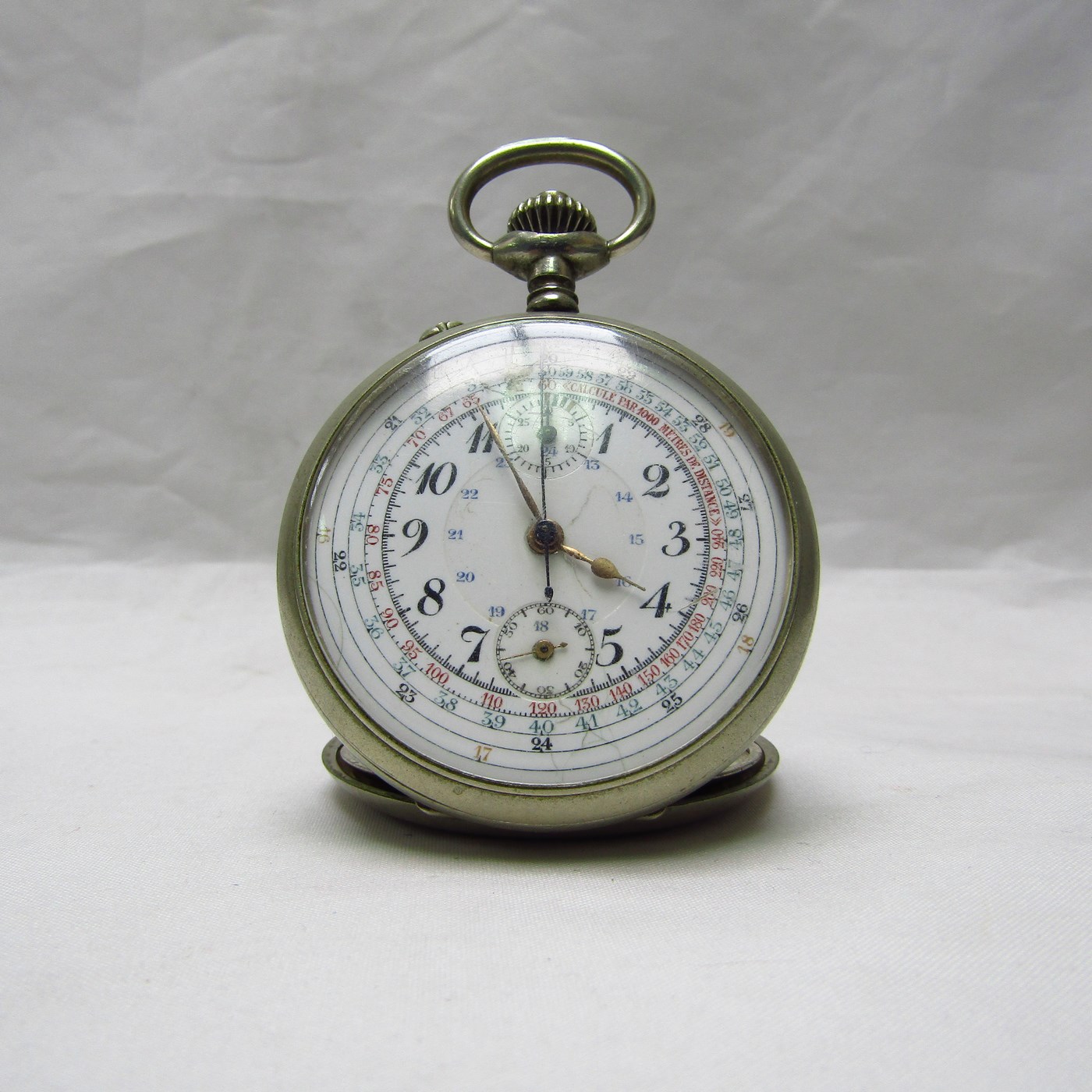Reloj-Cronómetro Suizo, Lepine y remontoir. Suiza, ca. 1900.