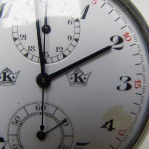 Reloj-Cronómetro Suizo, Lepine y remontoir. Suiza, ca. 1920.