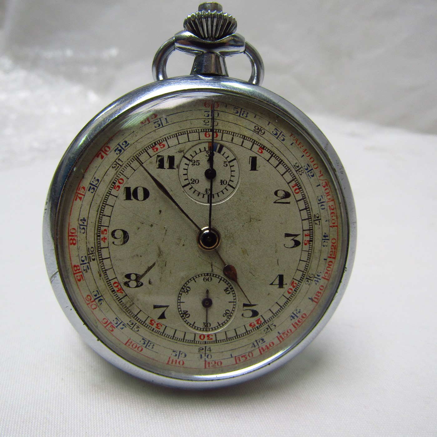 Reloj-Cronómetro Suizo, Lepine y remontoir. Suiza, ca. 1920.