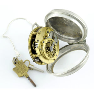 Reloj de Bolsillo Francés, Verge Fuseé, para caballero. Ca. 1820.