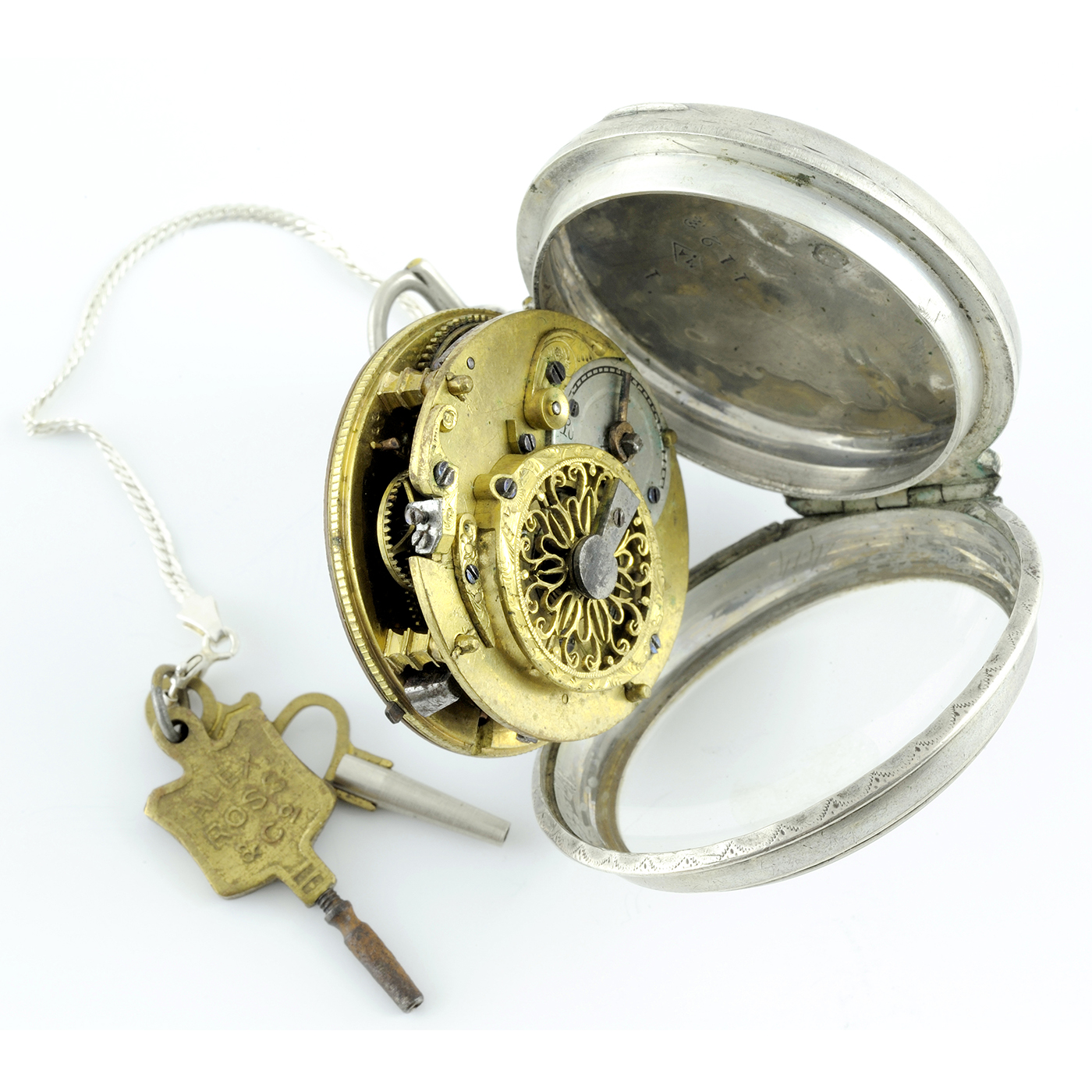 Reloj de Bolsillo Francés, Verge Fuseé, para caballero. Ca. 1820. Reloj de Bolsillo Francés, Verge Fuseé, para caballero. Ca. 1820.