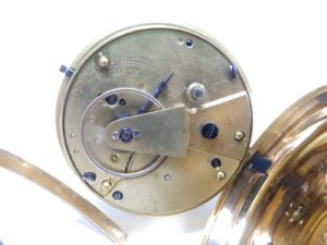 Reloj de bolsillo Half Fusee (Semicatalino). England, Chester, 1872.