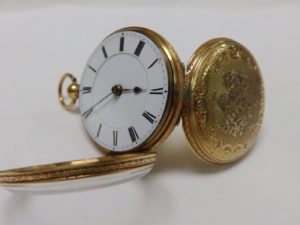 Reloj de bolsillo Half Fusee (Semicatalino). England, Chester, 1872.
