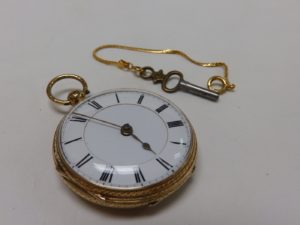 Reloj de bolsillo Half Fusee (Semicatalino). England, Chester, 1872.
