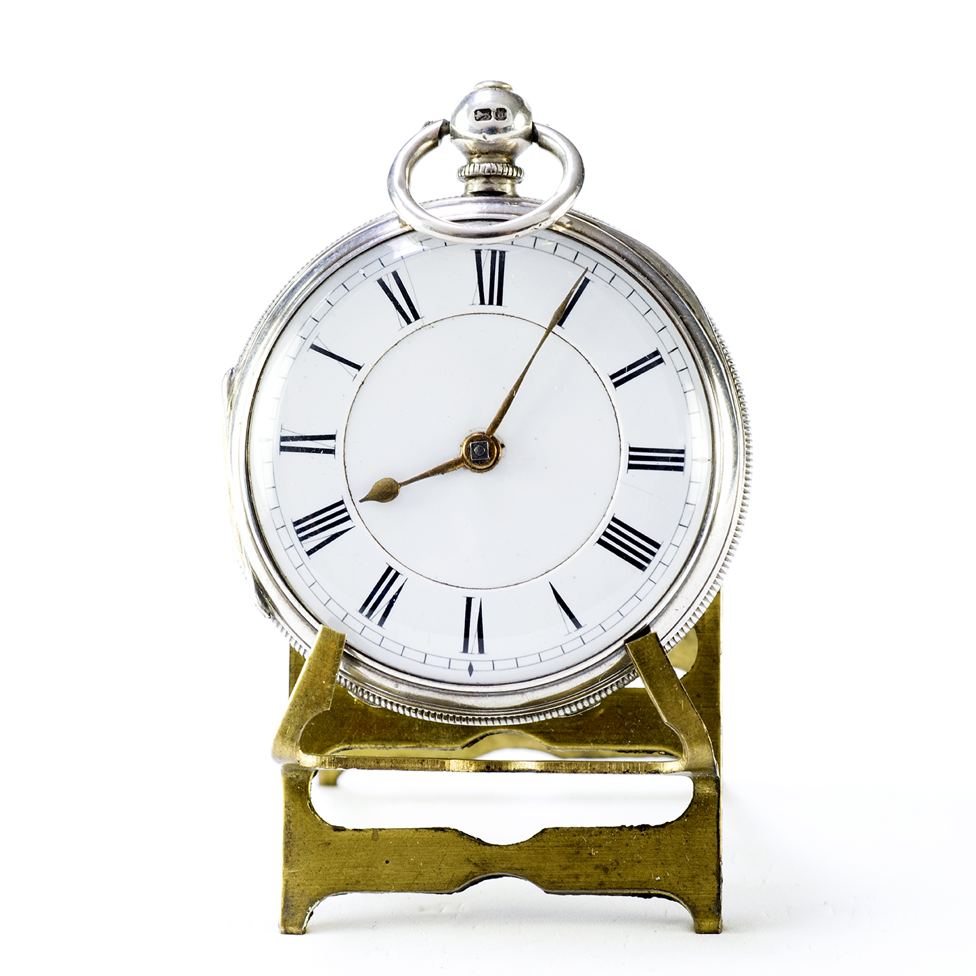 Reloj de bolsillo inglés, lepine, Half Fusee (Semicatalino). Londres, 1878.