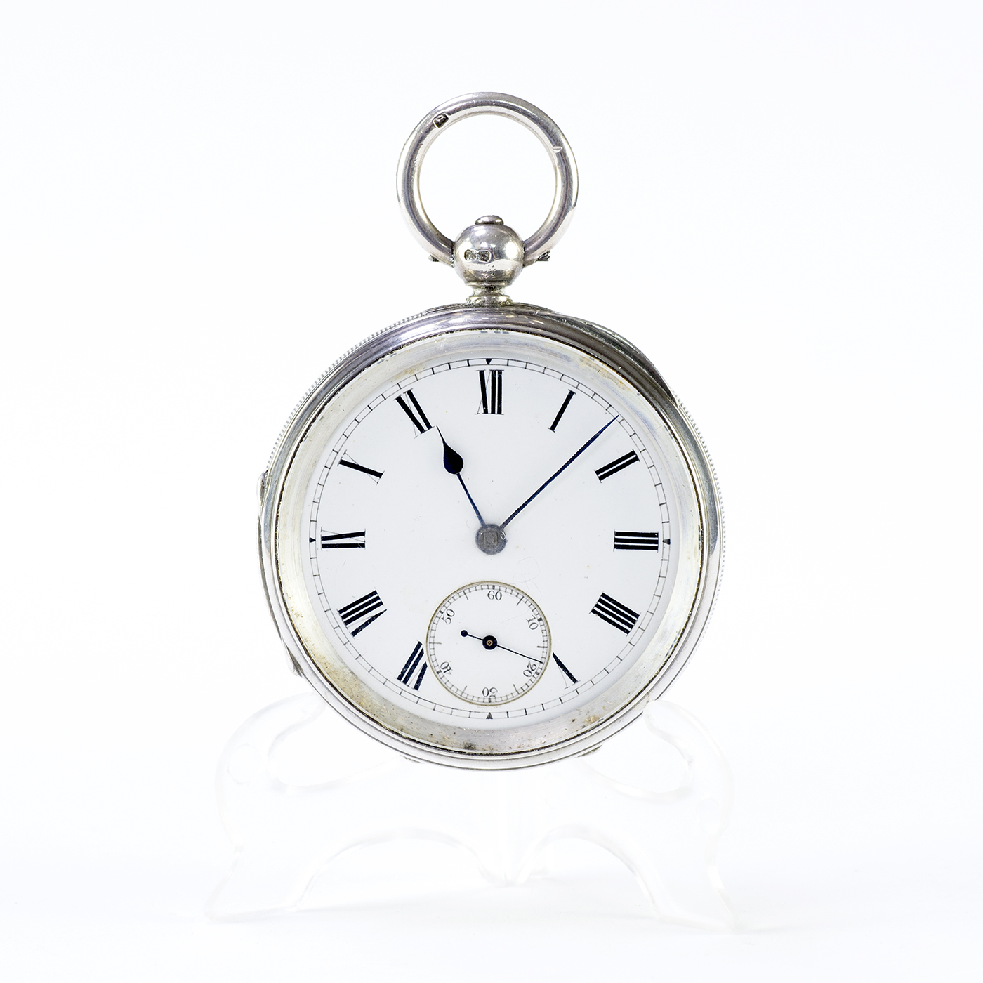 Reloj de bolsillo inglés, lepine, Half Fusee (Semicatalino). Londres, 1885.