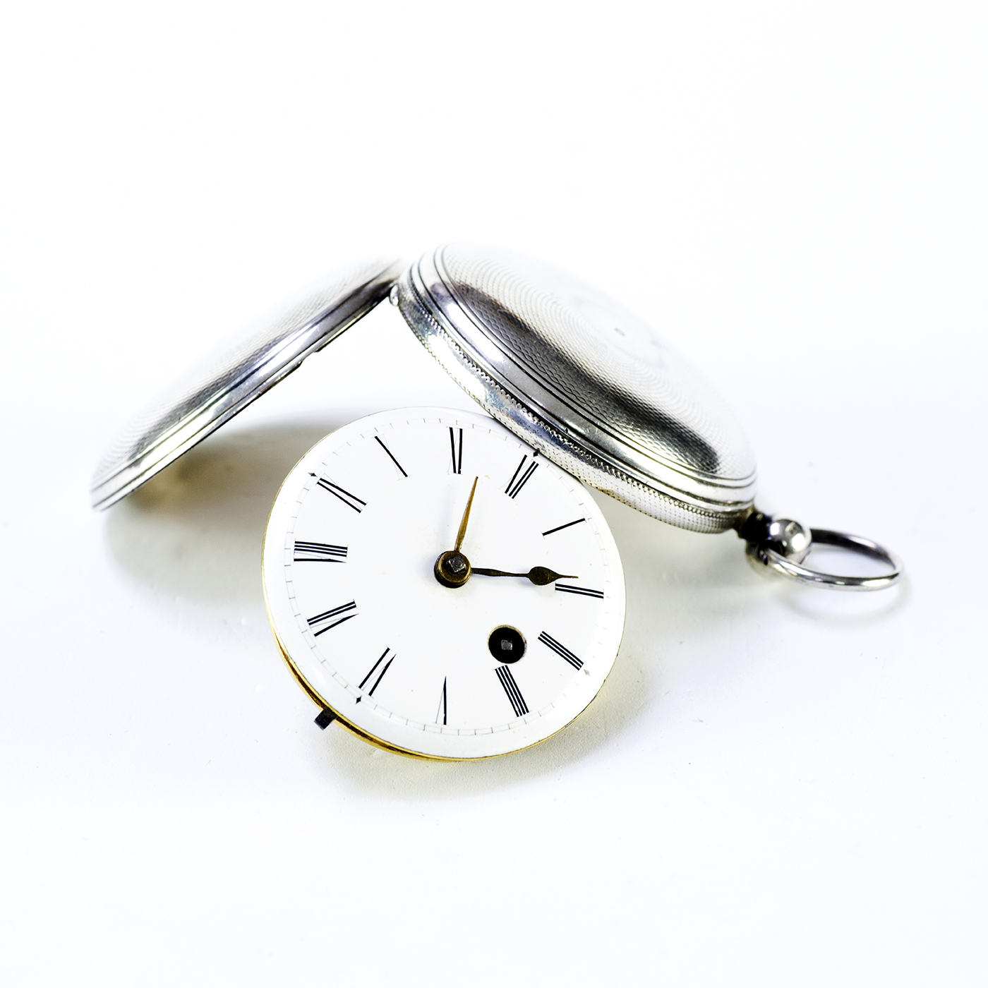 Reloj de bolsillo Inglés, saboneta, Verge Fusee (catalino). Londres, 1841.