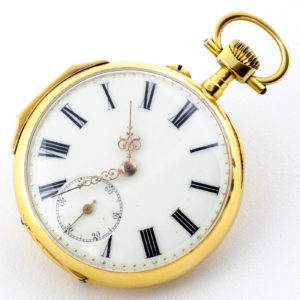 Reloj de bolsillo, lepine y remontoir. ca. 1900