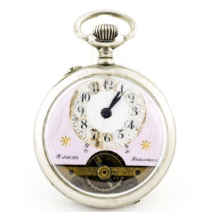 RELOJ DE BOLSILLO PARA CABALLERO, OCHO DÍAS CUERDA. Lepine y remontoir