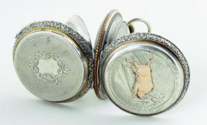Reloj de Bolsillo para caballero, Saboneta y remontoir. Finales XIX.